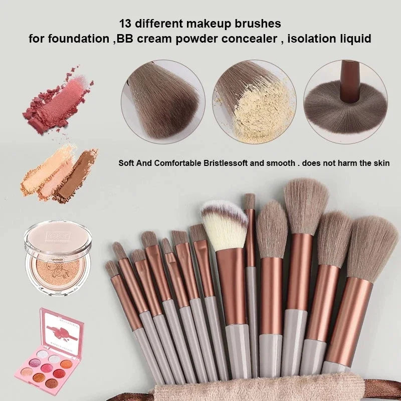 13PCS Makeup Brushes Set Eye Shadow Women